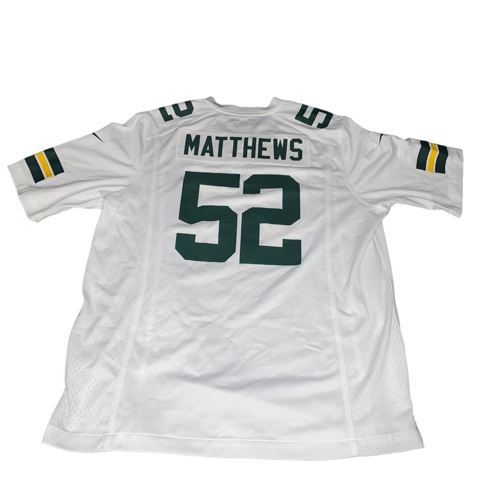 NFL Jersey Matthews 52 Green Bay Packers Size 1X MENS